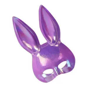 Kadın cadılar bayramı seksi Bunny maskesi Cosplay maskeleri tavşan kulaklar maskeleri parti Bar gece kulübü kostüm aksesuarları