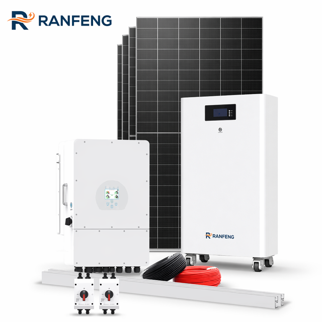 Complete Hybrid Solar Energy Storage System Full Set 5kw 10kw 20kw Lithium Battery Storage Residential Home Solar Power System