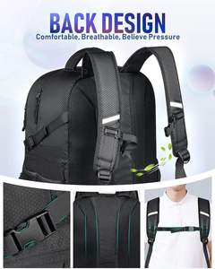 2025 Negro Grande <span class=keywords><strong>bolsa</strong></span> <span class=keywords><strong>de</strong></span> pelota soporte personalizado baloncesto personalizado deporte fútbol mochila <span class=keywords><strong>con</strong></span> pelota zapatos <span class=keywords><strong>bolsa</strong></span> estante compartimento logo - Product Image 4