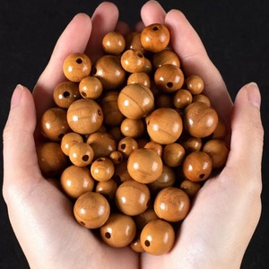Perles en bois de pêche rondes de 0,4, 0,6, 0,8, 1,0 cm en vrac pour la fabrication de bracelets, la décoration intérieure, les fournitures d'artisanat, les cadeaux - Product Image 4