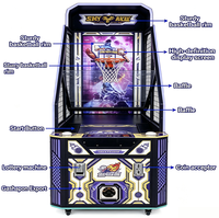 Machine de jeu d'arcade de basket-ball à monnayeur pour enfants, usage intérieur, divertissement sportif, personnalisable, appareil de jeu 1 joueur