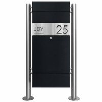 Boîte de livraison de colis extérieure JDY avec poteaux de support en acier inoxydable, robuste, autoportante, anti-vol