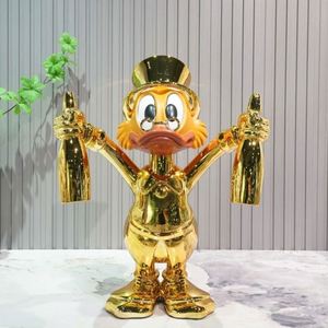 Prix <span class=keywords><strong>d</strong></span>'usine Sculpture Pop Art Moderne de Luxe en forme de Sac <span class=keywords><strong>d</strong></span>'argent et de Canard en Résine Électroplaquée, <span class=keywords><strong>Décoration</strong></span> <span class=keywords><strong>d</strong></span>'<span class=keywords><strong>Intérieur</strong></span> Haut de Gamme pour <span class=keywords><strong>Chambre</strong></span> - Product Image 4
