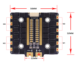 HAKRC 5139 90A 4 en 1 ESC y FC (Control de Vuelo) Stack 3-6S HD/Analógico VTX para Drones FPV de Carreras, Accesorio para Motores 4239+4551 Flytower - Product Image 4