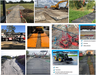 Kunststoff-Spritzguss Verbund-HDPE-Straßenplatten Bodenmatten Kunststoffplatten für Bau und Tiefbau
