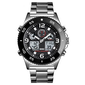 Nuevo Reloj de Cuarzo SKMEI 1538 de 2019, <span class=keywords><strong>Relojes</strong></span> Analógicos Digitales de Acero Inoxidable para Hombre - Product Image 2
