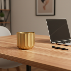 Macetas de Plástico Doradas de Varios Tamaños, Decoración de Hogar de Lujo, Macetas Doradas para Flores, Cactus y Suculentas, Decoración de Balcón - Product Image 5