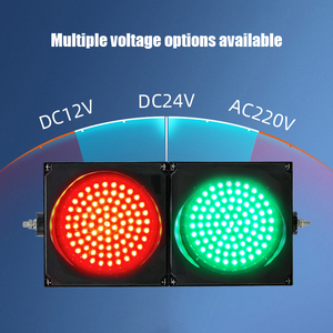 Feux de signalisation routière LED étanches IP65 200 mm 300 mm Rouge Vert Lampe de passage piétonnier 12V 24V 110V 220V Extérieur - Product Image 2