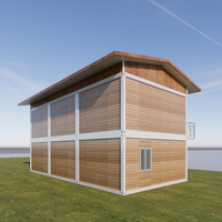 Maison conteneur en acier préfabriquée sur mesure 20FT/40FT, taille personnalisable, design moderne, résistante au vent, isolation thermique, ISO9001