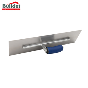 Truelle carrée ergonomique en acier au carbone avec poignée en caoutchouc plat, 20 pouces, pour le ciment et le plâtrage - Product Image 3