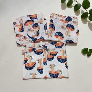 ชุดนอนผ้าฝ้ายสำหรับผู้หญิง ลายเห็ด ชุดนอนนุ่มสบาย ชุดลำลองใส่ในบ้าน - Product Image 3