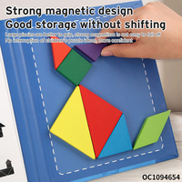 Puzzle Geometri Tangram Anak-anak, Blok Bangunan Bentuk Kreatif 3D, Mainan Edukatif Prasekolah dan Aktivitas untuk Belajar