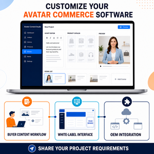 Logiciel de diffusion en direct d'avaatars IA personnalisés pour la vente de produits en ligne 24h/24 - Product Image 5