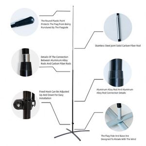 Impression personnalisée par sublimation de bannières volantes, drapeaux en forme de larme, drapeaux plume, bannières publicitaires, drapeaux Bali, drapeaux à voile, drapeaux de plage - Product Image 6