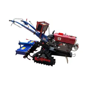 mini rubber crawler walking tractor with rubber crawler tractor attachments