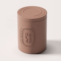 Jueone Nordic Home Pot en ciment pour bougie, récipient vide pour bougie parfumée à la cire de soja