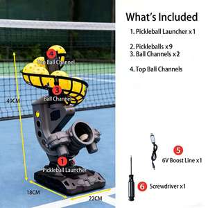 High Quality Durable Automatic <b>Pickleball</b> Training Machine <b>for</b> Children 9 <b>Ball</b> Capacity Adjustable Speed Arc Indoor/Outdoor Solo - Product Image 3