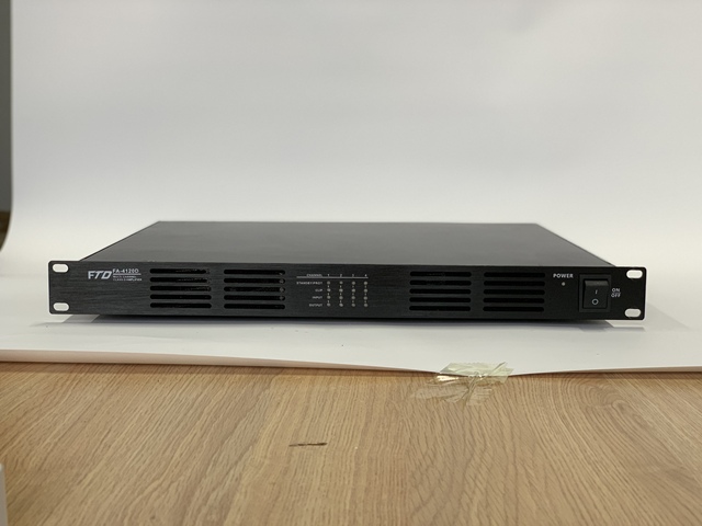 Hot Sale Public Address (PA) System Four Channel Class-D Amplifier RMS 4 120W, 100V & 8ohms, Support Audio Standby
