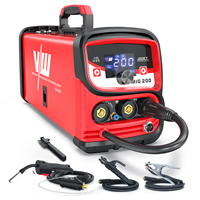 Saldatrice VECTOR 4 in 1 MIG MAG MMA TIG 200A Portatile per Saldatura ad Arco MIG200