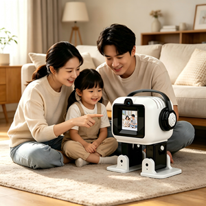<span class=keywords><strong>Robot</strong></span> compagnon intelligent de bureau personnalisé ESP32-S3 WiFi avec caméra de reconnaissance d'objets, logo de démarrage OEM - Product Image 2