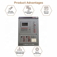 Panneau de commande et système d'extinction d'incendie à gaz, contrôleur automatique 4 boucles pour la protection incendie, prix usine