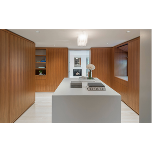 Armoire de chambre à coucher de couleur bois armoire Coatroom Design placard ouvert personnalisation panneau <span class=keywords><strong>vestiaire</strong></span> - Product Image 6
