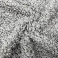 100% Polyester personnalisé bouclés fausse fourrure tissu luxe longue pile pour filles vêtements sacs à main jouet couvertures