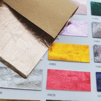 Cuir artificiel PU métallisé texturé brillant pour sacs, emballages de bijoux, décoration DIY