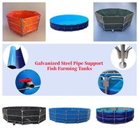 Support pour étang à poissons Stockage flexible de l'eau Fonctionnement efficace de la pisciculture et un aquarium de piscine amusant pour les loisirs