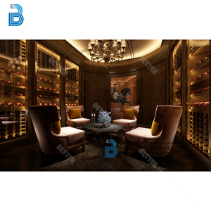 Tủ trưng bày cao cấp với cửa kính bằng gỗ chai rượu hiển thị tủ rượu Kệ rượu hiển thị giá với ánh sáng - Product Image 5