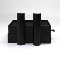 Flacon Pulvérisateur de Parfum Rechargeable en Aluminium Noir de 5 ml, Remplissage par le Bas, à Visser, avec Boîte Personnalisée – Vente en Gros