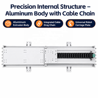 Moteur de rail coulissant robotisé sur mesure d'usine, roulement d'axe septième, servomoteur à course réglable 1kW pour système d'automatisation KUKA Yaskawa