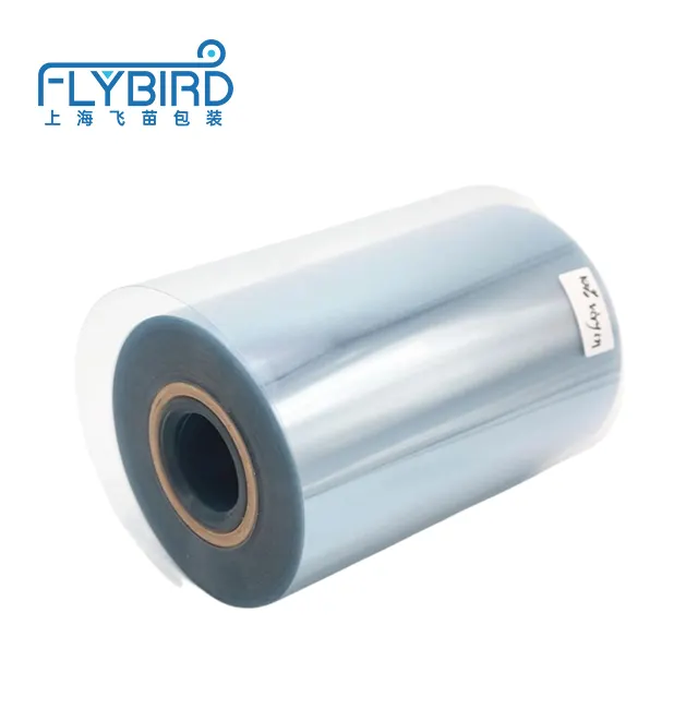 Flybird plastik Pvc Film putih transparan untuk kemasan Blister farmasi