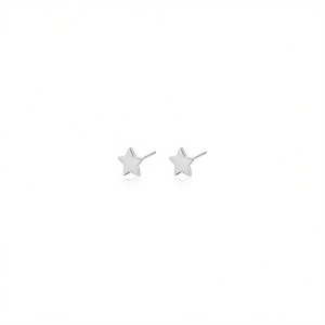 Boucles d'oreilles Amy Amy Star en argent 925, minimalistes, pour un usage quotidien, bijoux pour femmes - Product Image 5