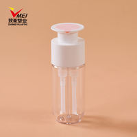 Bouteille en plastique PET portable de 100 ml à double compartiment avec pompe à vis et impression sérigraphiée pour lotion, idéale pour les soins de la peau et les produits de toilette en voyage
