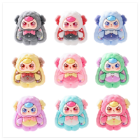 Romantique Miniature Mignon Dessin Animé Lapin Lapin Série Bébé Trois 3d Floqué Enfants Cadeau Pendentif Poupée pour Enfants Chanceux Aveugle Sac