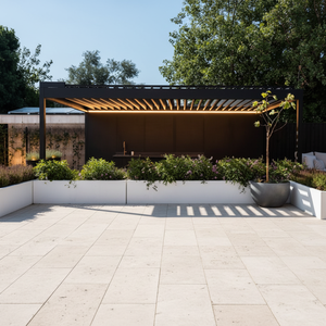 Toldo de aluminio ecológico y resistente al viento para exteriores, montado en la pared, con cubierta de techo abatible impermeable para balcón o <span class=keywords><strong>terraza</strong></span> - Product Image 2