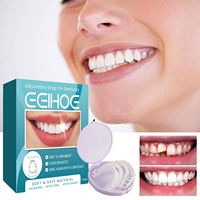 EELHOE Nouvelle offre spéciale Prothèses dentaires Dents cosmétiques Dents artificielles réutilisables Sourire temporaire Supérieur et sous les fausses dents