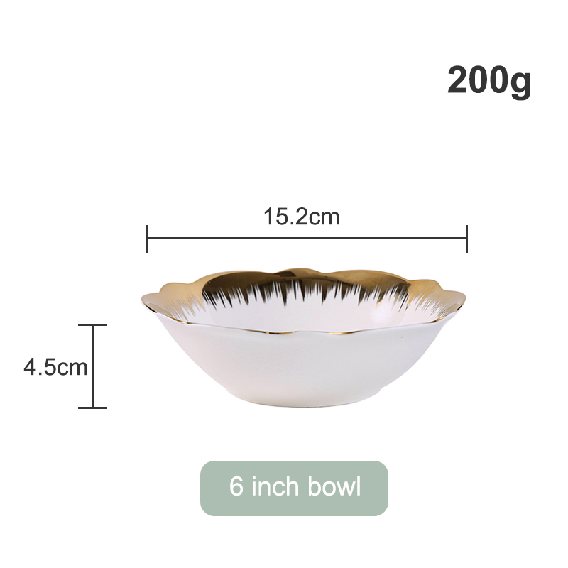 6-inch rimmed bowl