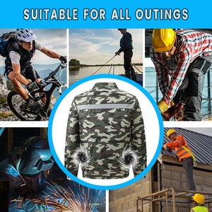 Summer Air Conditioned Clothes Fan <strong>Jacket</strong> 3-Speed Adjustable Ac <strong>Jacket</strong> Sun Protection <strong>Cooling</strong> Vest for Outdoors