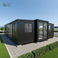 Conteneur modulaire préfabriqué de 30 pieds, habitation portable, cabane, maison conteneur, conteneur de stockage extensible de 20 pieds, vente clé en main