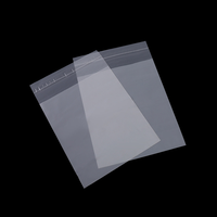 Sac PE à tête de carte personnalisé Pochette auto-adhésive Sac en plastique auto transparent