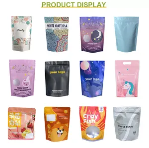 Logo personnalisé OEM impression numérique, sacs d'emballage refermables à fermeture éclair pour l'emballage des aliments pour chats