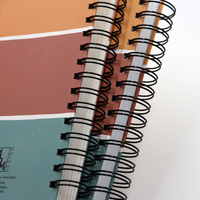 Carnet de notes à spirale A5 grand format personnalisé 2022, 100 feuilles de papier épais, planificateur quotidien, alimentaire, hebdomadaire, repas, affaires, cadeau