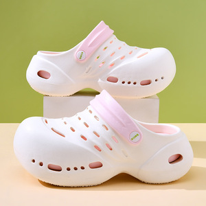 Women's EVA <b>Clogs</b> Thick Sole Platform Breathable Summer Non Slip Outdoor Shoes White Pink Beige 35-40 - Product Image 4