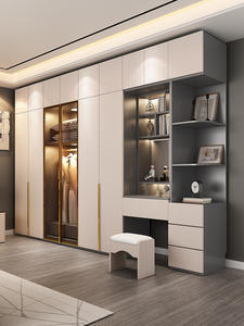 خزانة ملابس من الخشب الصلب لغرفة النوم من مُصنع صيني للبيع المباشر بجودة عالية لتخزين الملابس - Product Image 4