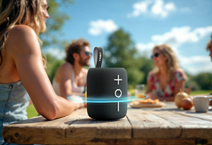 Enceinte de voyage légère Tribit Stormbox Mini Plus, son panoramique, coque durable, sortie 12W, idéale pour le camping - Product Image 3