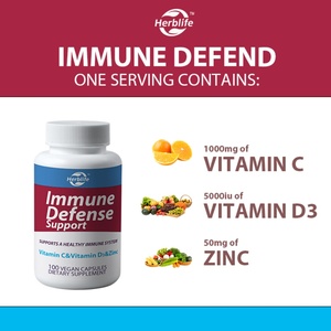 Cápsulas de Apoyo Inmunológico OEM ODM con Zinc, Vitamina C, Vitamina D3, Ricas en Nutrientes, Veganas, Sin OMG, Sin Gluten - Product Image 3