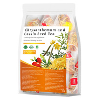 Thé aux chrysanthèmes et aux graines de cassia 150g 5g*30 sachets de thé pyramidaux, mélange d'herbes naturelles, thé bien-être, boisson santé quotidienne pour hommes et femmes