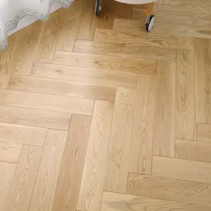 Luxo Mix Modern Design Francês Herringborn Parquet Madeira Maciça Multi-camada Revestimento Composto Doméstico Piso De Madeira Projetado